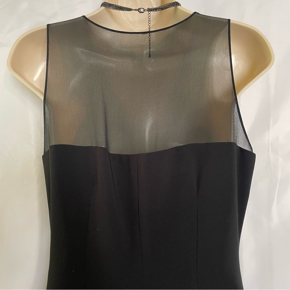 Lauren Ralph Lauren Black VNeck Evening Party Dress - Picture 7 of 9